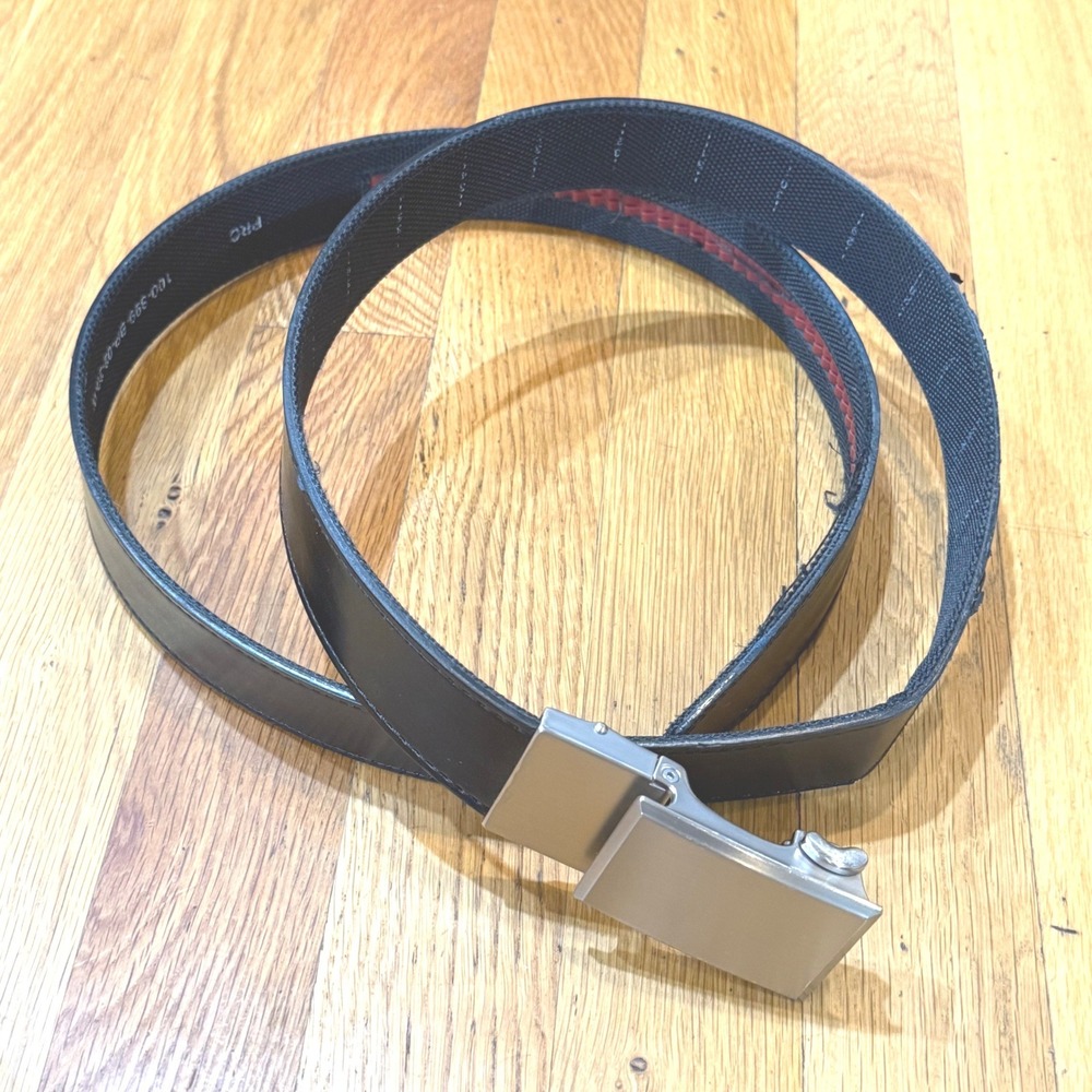 Nexbelt EDC‎ Titan Black Leather Ratchet Belt 100-399-BP-02-20-W Tactical CCW